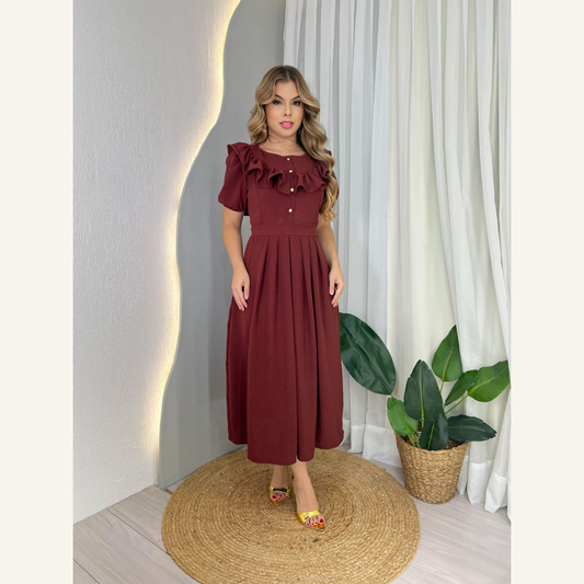 Vestido Longo Viscolhinho