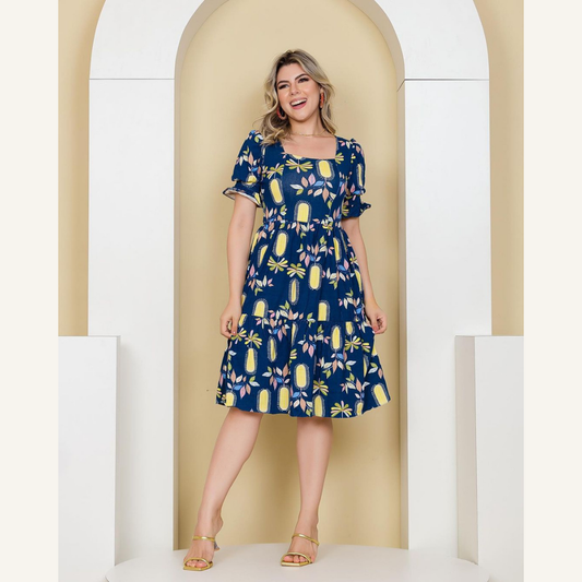 Vestido Midi Viscolinho