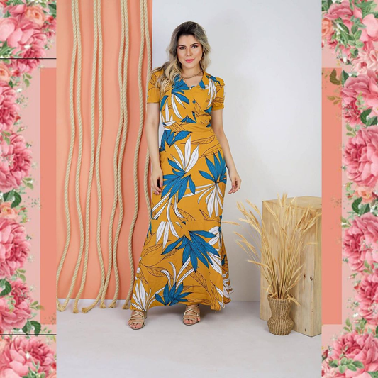 Vestido Longo Viscolhinho