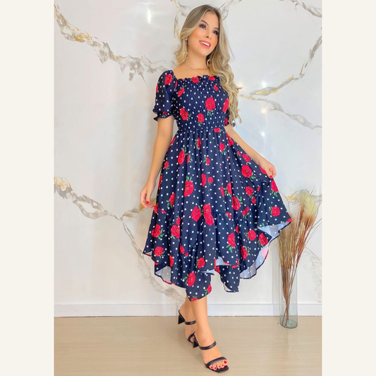 Vestido Midi Viscolinho